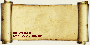 Jana Radovanović vizit kartica